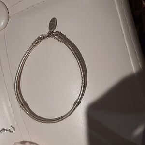 AUTHENTIC GENUINE 7.5" PANDORA SNAKE 🐍 BRACELET WITH TAG Solid Sterling Silver